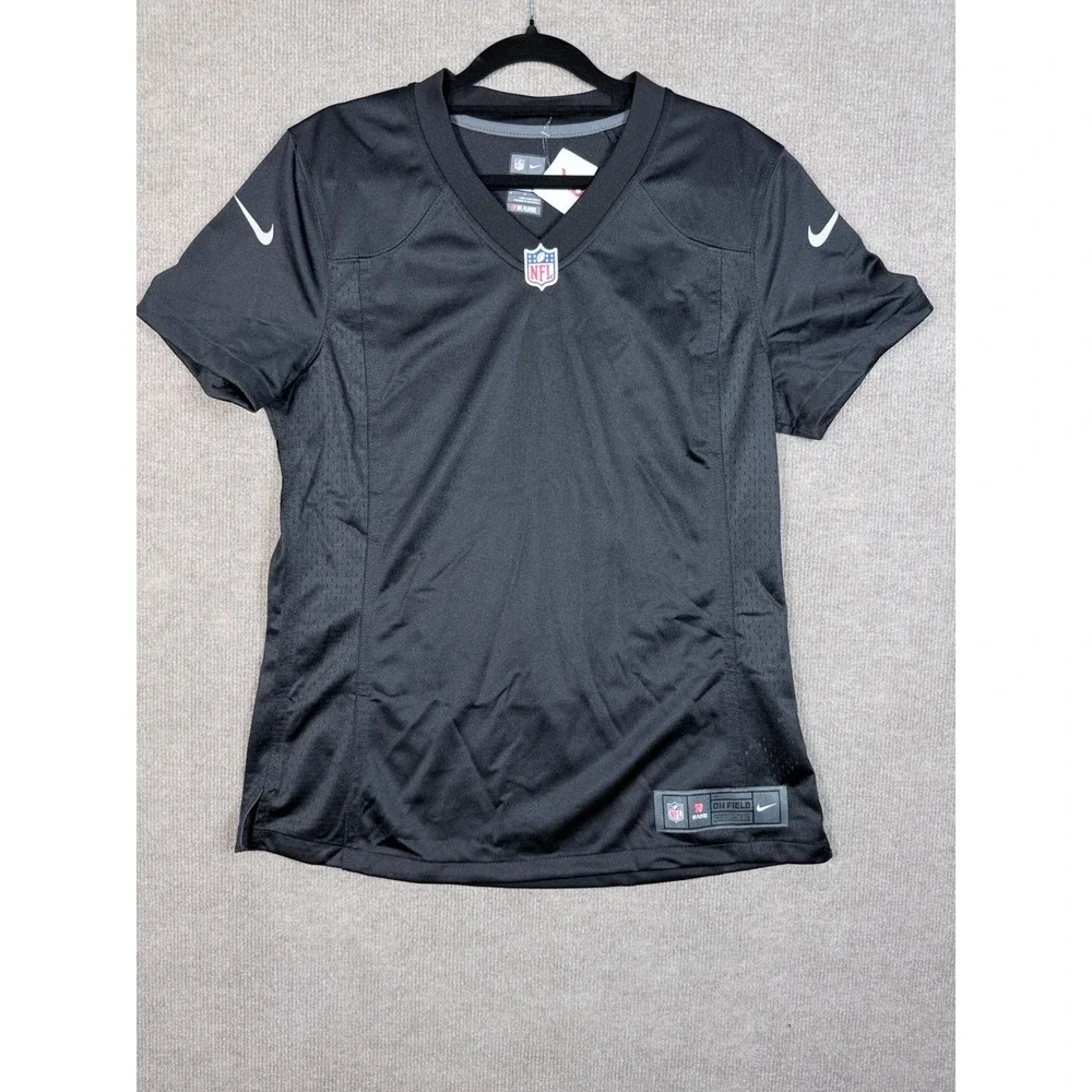 Nike NFL On Field Women Black V-Neck Football Jersey Mesh Panels Medium NEW